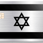 כרטיס ייחודי בסגנון דגל ישראל